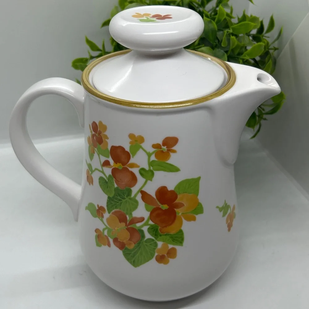 HAPPY DAYS by Noritake Coffee Pot made in Japan #9069 NWOT.